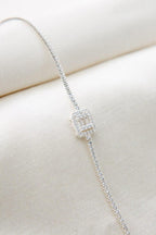 14k gold lab grown diamond tennis bracelet, detailed close-up showing fine craftsmanship by Bright Diamond Jewels