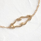 14k gold lab grown diamond bracelet, detailed close-up showing fine craftsmanship with brilliant sparkle