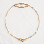 14k gold lab grown diamond bracelet, side profile view showing fine craftsmanship with brilliant sparkle