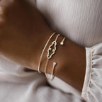 14k gold lab grown diamond bracelet, three-quarter view showing fine craftsmanship with brilliant sparkle