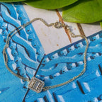14k gold lab grown diamond bracelet, sparkle detail shot showing fine craftsmanship