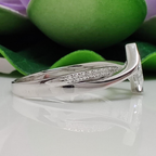 14k gold princess bypass lab grown diamond engagement ring, three-quarter view showing fine craftsmanship