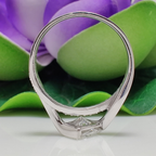 14k gold princess bypass lab grown diamond engagement ring, angled studio shot showing fine craftsmanship