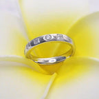 14k gold stackable lab grown diamond wedding band, detailed close-up showing fine craftsmanship