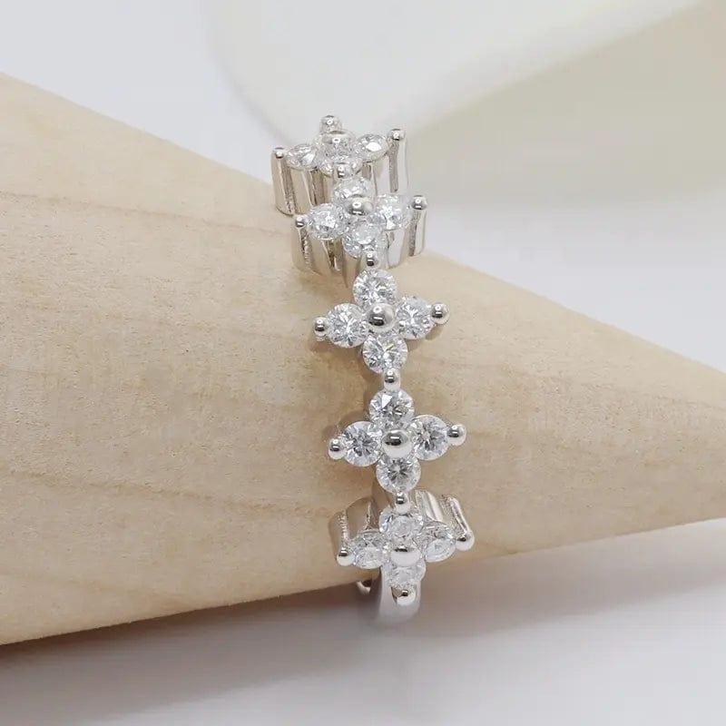 14k gold round dainty lab grown diamond wedding band, sparkle detail shot showing fine craftsmanship